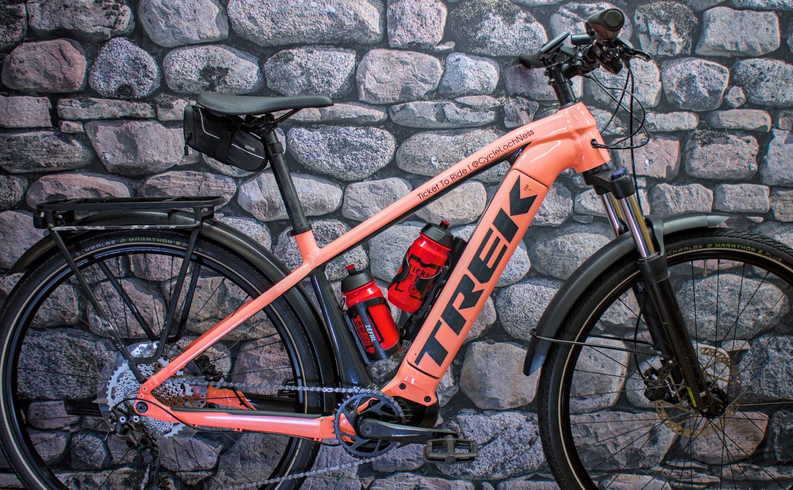 phot of an actual eBike from Ticket To Ride bike hire in Inverness Scotland